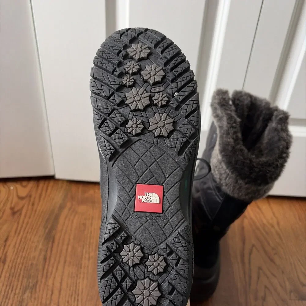 The North Face Shellista II Tall Insulated Winter Boots Black Women's Size 10.5